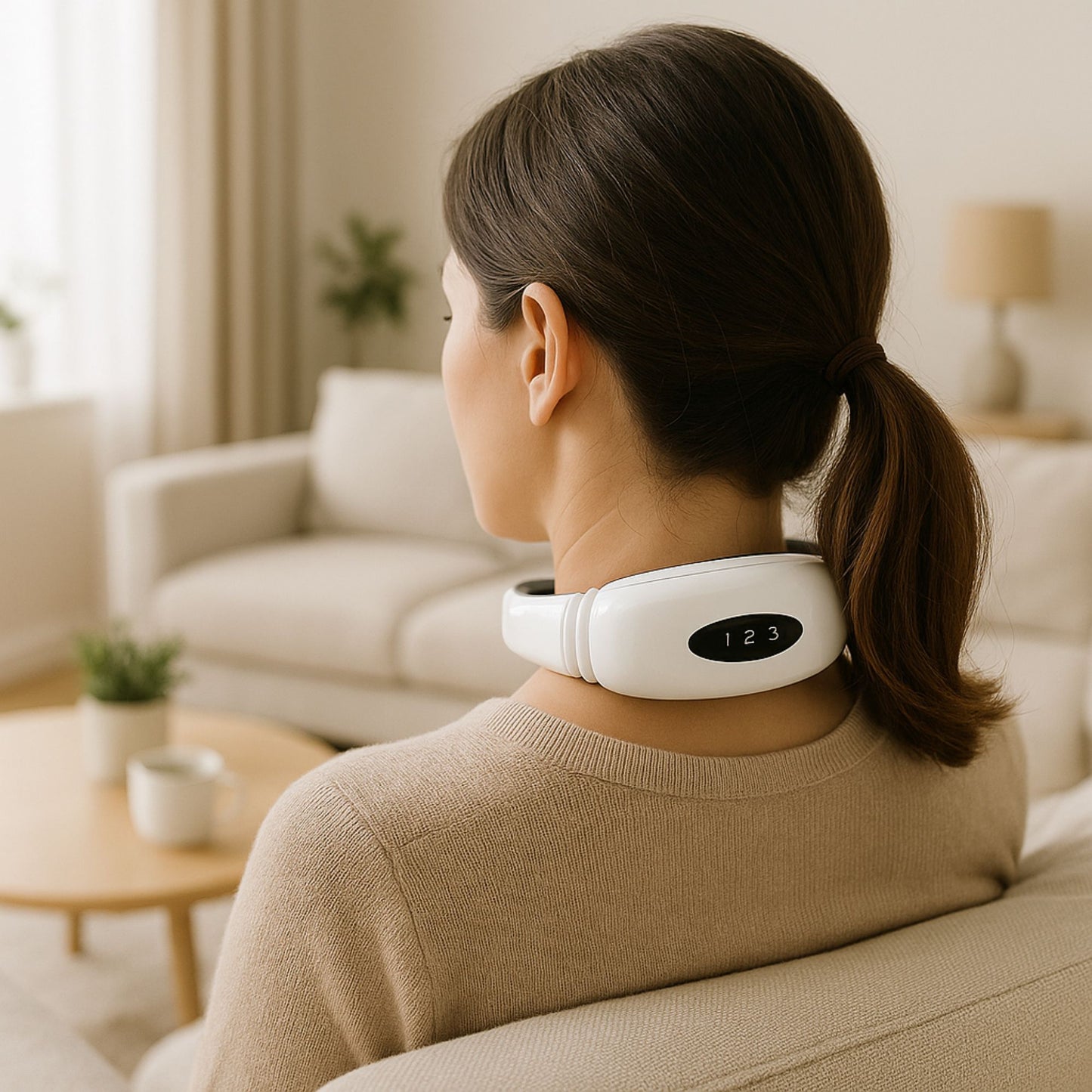Masajeador cervical y dorsal con impulsos eléctrico