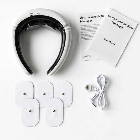 Masajeador cervical y dorsal con impulsos eléctrico