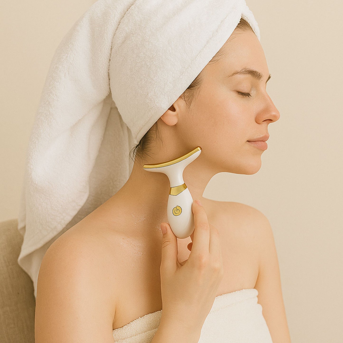 Masajeador facial de lifting con vibración